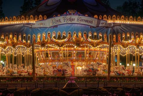 King Arthur Carrousel At Night Disneyland Resort Disney Theme Parks