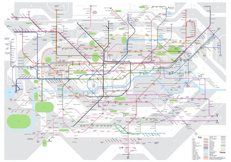 Oc I Redesigned The London Tube And Rail Map Dataisbeautiful