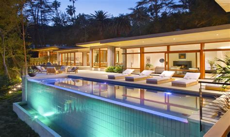 169 Million Mid Century Modern Mansion In Beverly Hills Ca Homes