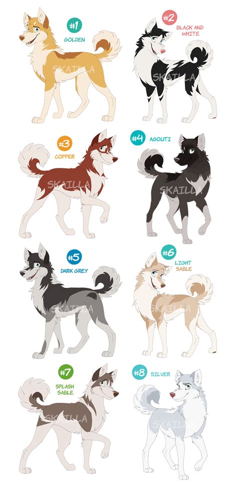 Husky Adoptable Auction Closed By Skailla On Deviantart In 2022