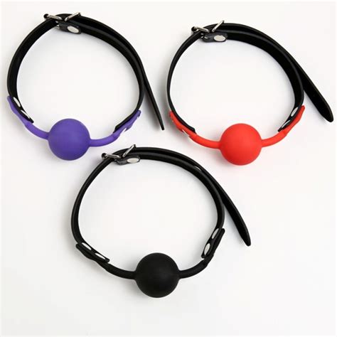 Adult Slave Harness Silicone Ball Open Mouth Gag Bdsm Bondage Fetish Mouth Restraint Sex Toy For