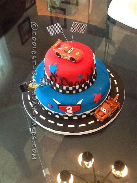 Take the candles and let me have the cake. Coolest Cars 2 Cake for a 2-Year-Old Boy | 2 year old birthday cake, Toddler boy birthday, Cool ...