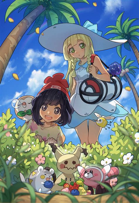 Lillie Selene Rowlet Mimikyu Cosmog And More Pokemon And More Drawn By Platinum