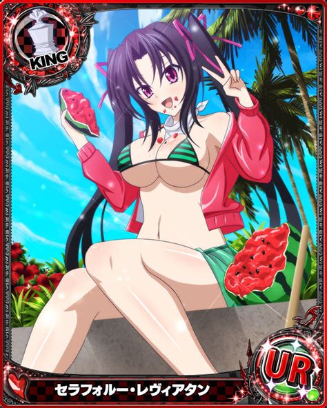 Serafall Leviathan High School Dxd Tagme 1girl Breasts Card Medium Underboob Image