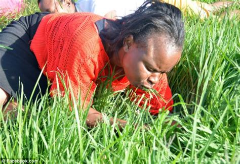 South African Preacher Makes Congregation Eat Grass To Be Closer To God