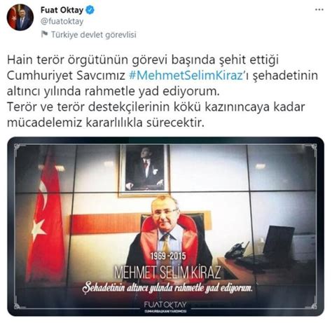 Cumhurbaşkanı Yardımcısı Oktay şehit Savcı Mehmet Selim Kiraz ı Andı Güncel Haberler