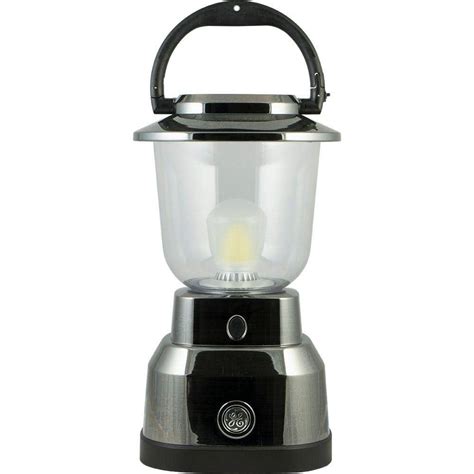 Ge Enbrighten Battery Operated Led Nickel Plated Lantern 14210 The