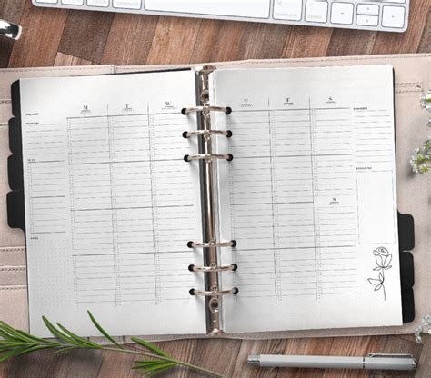 Free Printable Weekly Planner Pages On Two Page Layout Free Planner