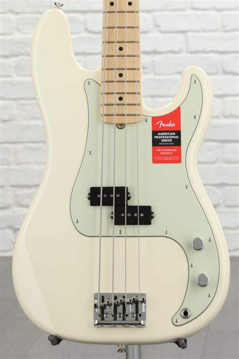 Fender American Professional Precision Bass Olympic White With Maple