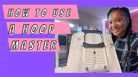 How To Use A Hoopmaster Hooping Station How To Hoop A Shirt Easy