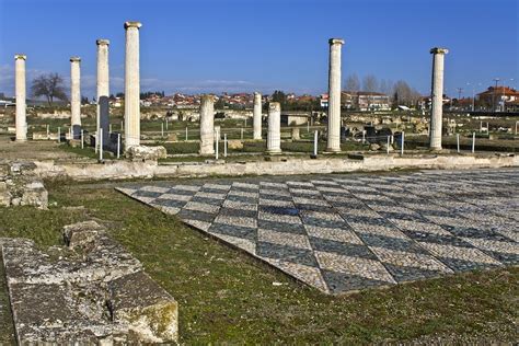 The Site Of Ancient Pella In Macedonia Greece