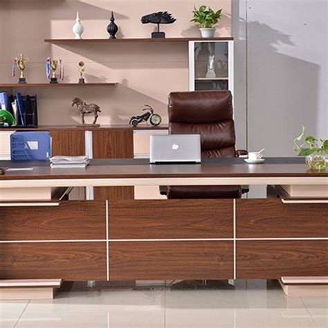 Modern Design Ceo Executive Office Table Wooden Manager Work Desk Frank