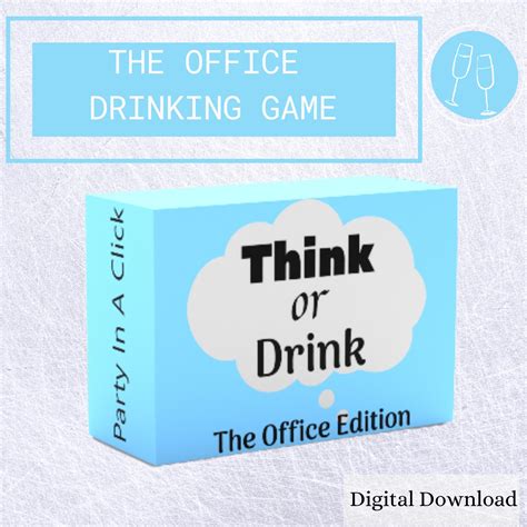The Office Tv Show Themed Drinking Game The Office Theme Etsy Canada