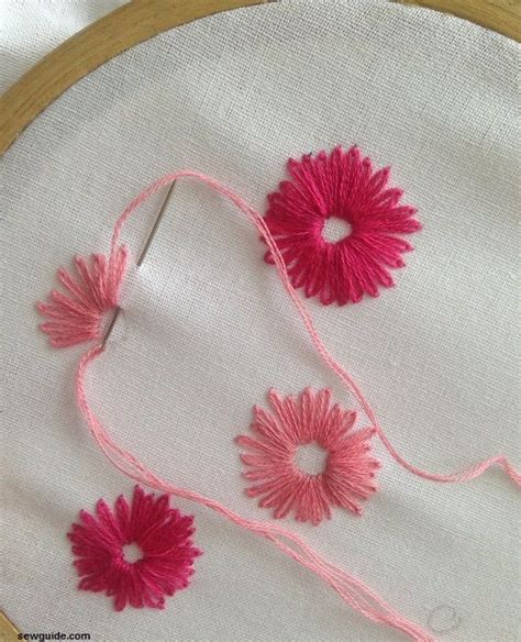 Want to learn how to embroider designs onto clothing? 8 beautiful ways to do LAZY DAISY flower embroidery ...