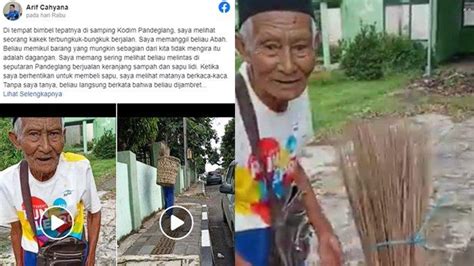 Viral Kakek Penjual Sapu Lidi Jadi Korban Pencopetan Susah Payah