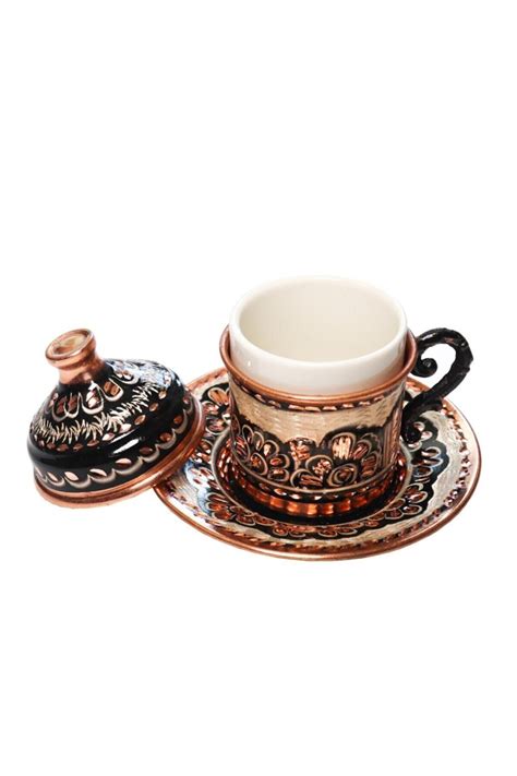 Handmade Stylish Copper Turkish Arabic Coffee Set For Etsy
