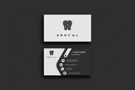 Dental Business Card On Behance Dental Business Cards Business