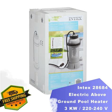 Intex 28684 Electric Above Ground Pool Heater 3 Kw 220 V Pool