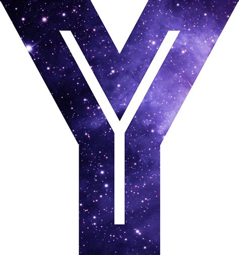 The Letter Y Space Stickers By Mike Gallard Redbubble