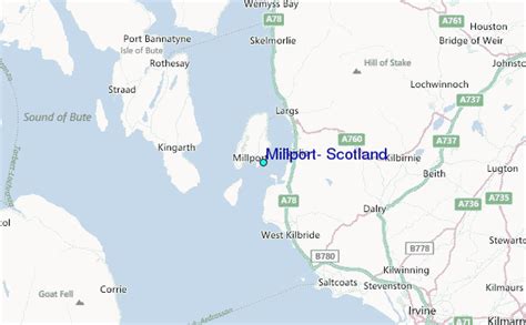 Click on above map to view higher resolution image. Millport, Scotland Tide Station Location Guide