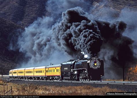 Up 8444 Union Pacific Steam 4 8 4 At Emory Utah By James Belmont