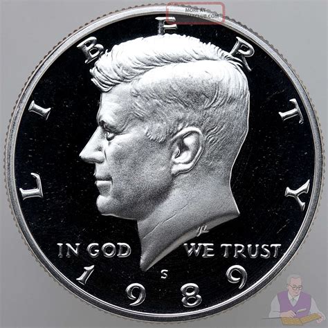 1989 S Kennedy Half Dollar Gem Deep Cameo Cn Clad Proof Coin