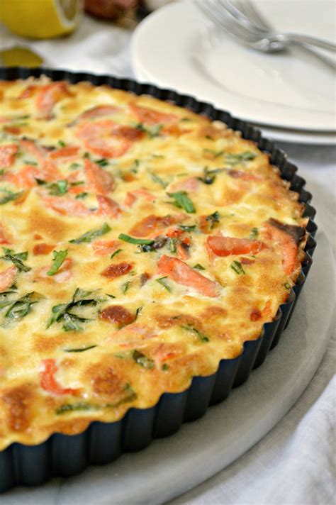 Quiche Met Zalm En Spinazie Quiche Maken