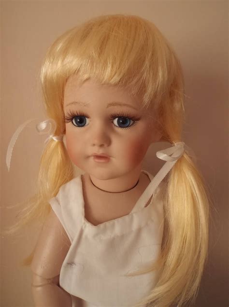 Inch Economy Blonde Dolls Wig In Bunches Etsy Uk