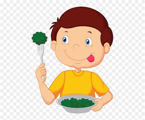 Download Eat Clipart Child Food Cartoon Boy Eating Png Download