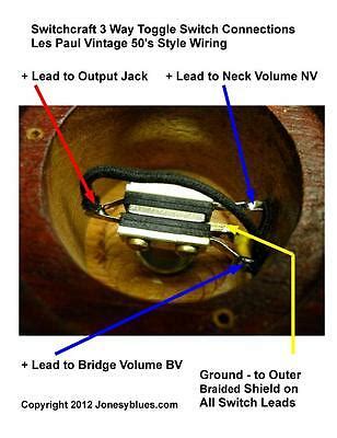 This is what makes it possible first, in a les paul the tone pot is wired as a variable resistor, so this solution is electrically equivalent with absolutely no differences in tone and performance. Switchcraft 3 Way Toggle Switch Wiring Diagram