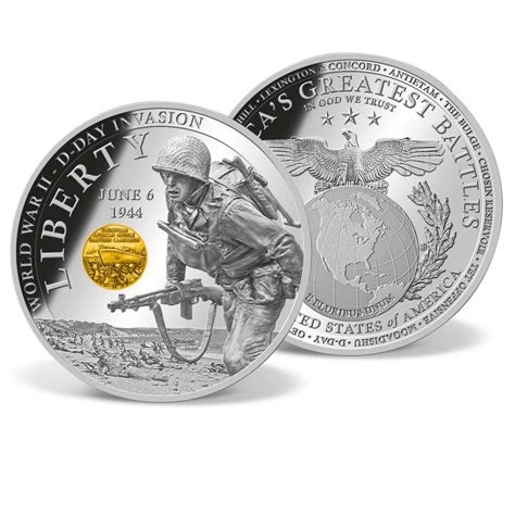 D Day World War Ii Commemorative Coin American Mint