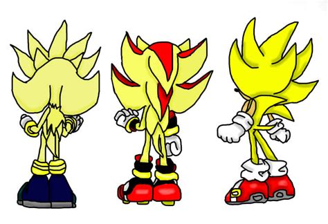 Super Sonic Shadow And Silver By Ff0 On Deviantart