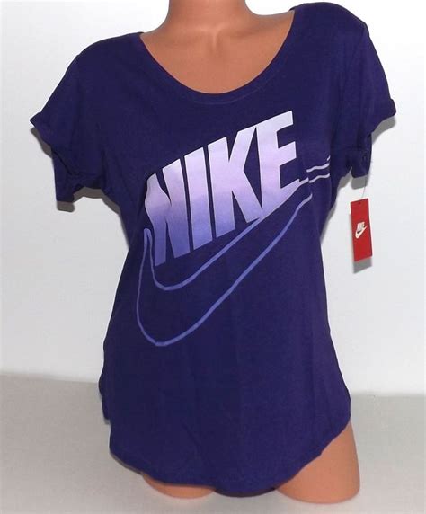 Nike Womens Futura Fade Loose Fit Shirt Size Small 717329 547 Purple