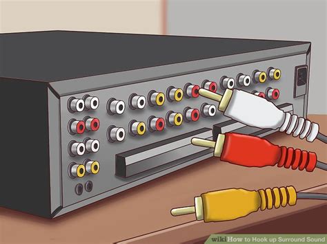 How to Hook up Surround Sound (with Pictures) - wikiHow When you're listening to a movie's soundtrack via tv speakers, all the sound comes at you from a single source.