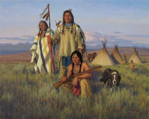 Generations By American Artist Robert Duncan 1952 Native American Indians Native