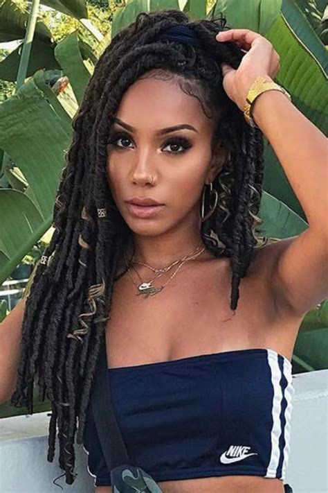 Beautiful Faux Locs Hairstyles 2020 Curly Girl Swag Faux Locs Hairstyles Locs Hairstyles