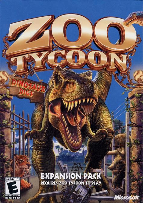 Zoo Tycoon Dinosaur Digs 2002 Windows Box Cover Art