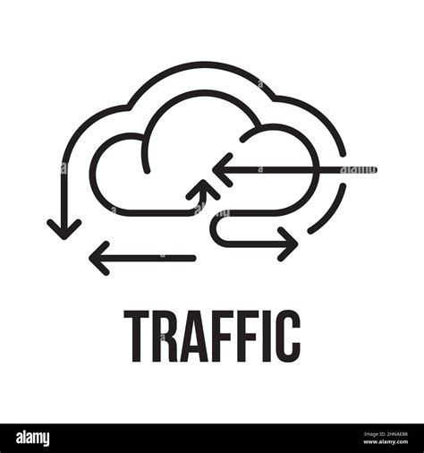 Traffic Icon Cloud Computing Technology Security Business Icon Data