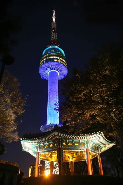 N Seoul Tower In South Korea Facts Seoul Weather And Airport Subway Map