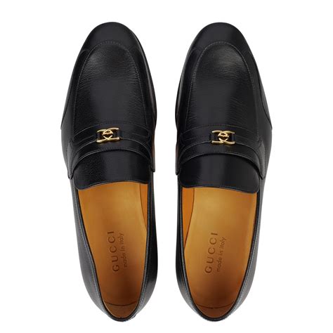 Gucci Leather Interlocking G Loafers Men Loafers Flannels