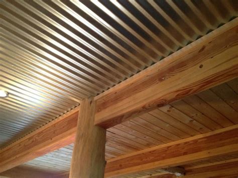 A wide variety of galvanized steel ceiling options are available to you, such as project solution capability, function, and design style. Installations Galvanized Ceiling in 2020 | Corrugated tin ...