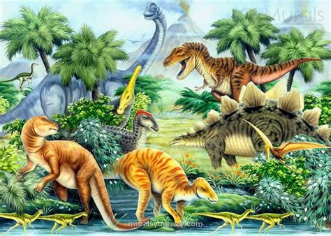 Dinosaur Nursery Wallpaper ~ Dinosaur Bedroom Boys 3d Themed Theme