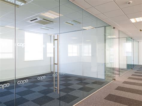 frameless glass partitions kent frameless single glazed glass office partitioning glass