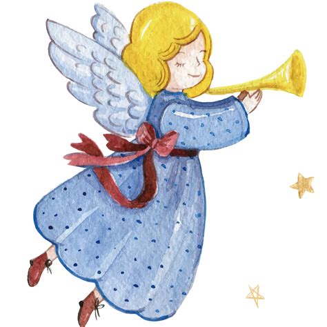 Angel Blowing Trumpet Png PNG Image Collection