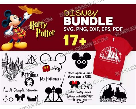 17 Harry Potter Disney Svg Bundle Harry Potter Svg Disney Svg Mickey Svg