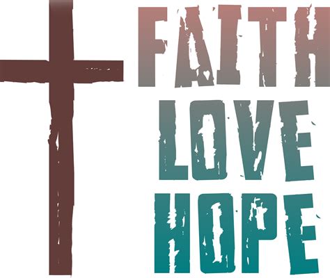 Faith Love Hope Text Cross Sticker By Justified By Jesus