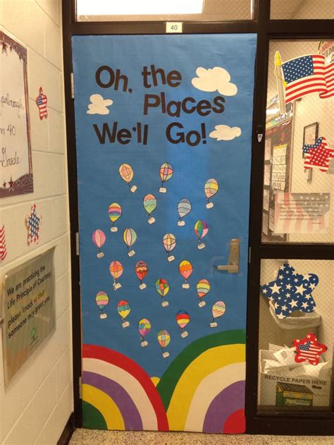Seuss's most beloved and enduring classics. Dr. Seuss "Oh the Places You'll Go" door decoration. | Dr ...
