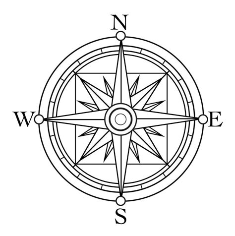 Compass Coloring Page At Free Printable Colorings