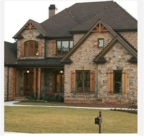 Pin By Lindsey Blevins On Dream Home Brick Exterior House Country House Design Rustic Brick
