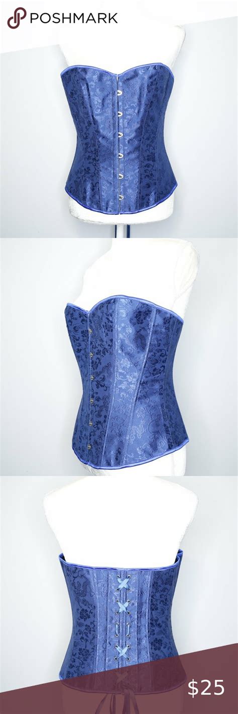 alivila y blue floral satin corset satin corset fashion women
